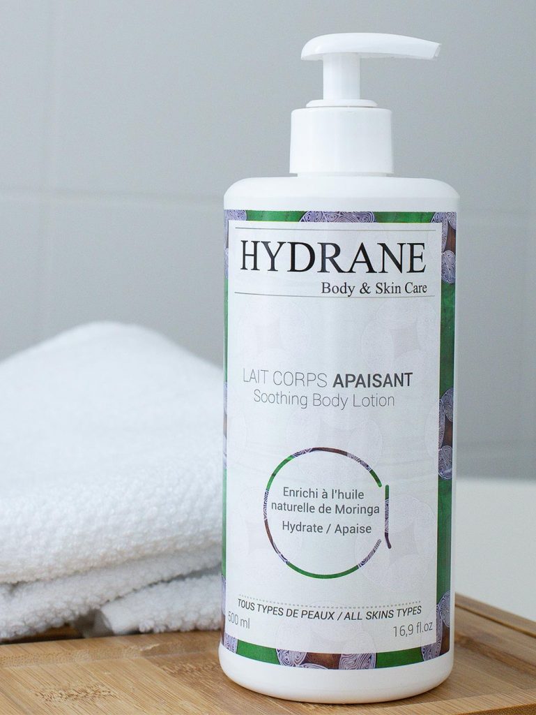 Lait corps apaisant,<br> à l'huile de moringa