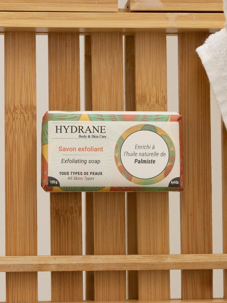 Savon exfoliant,<br> à l'huile de palmiste