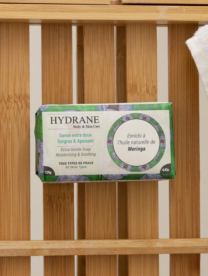 Savon surgras et apaisant,<br> à l'huile de moringa